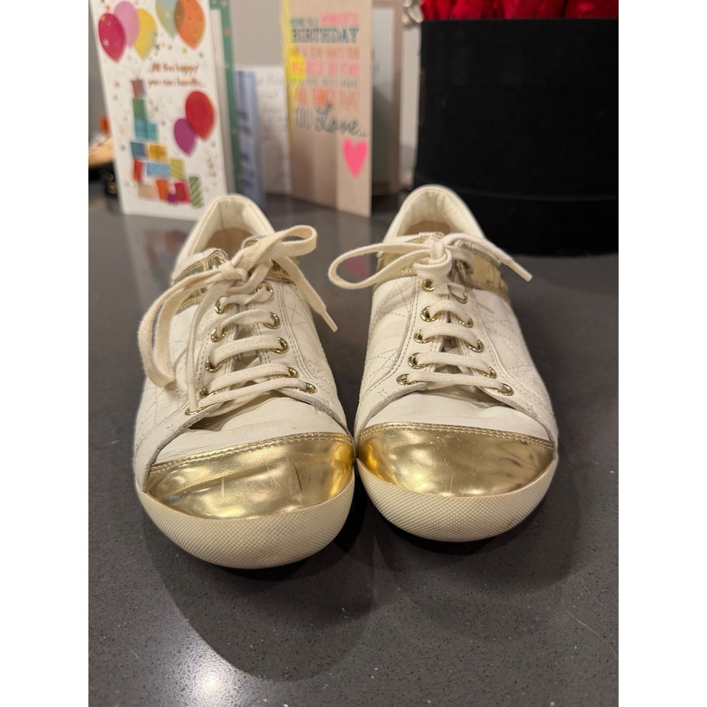 Christian Dior Sprint Basket Sneaker sz 37 US 6.5 Quilted Leather Low Top Luxury - Picture 2 of 10